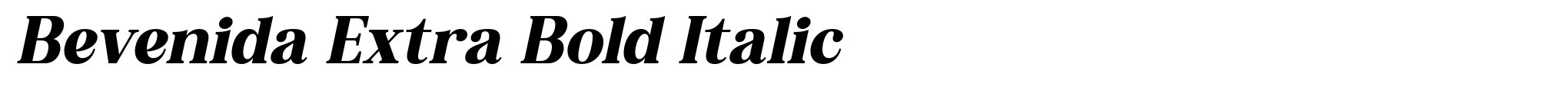 Bevenida Extra Bold Italic image